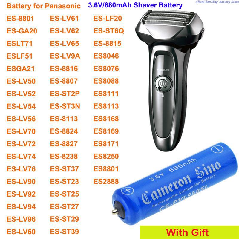 Power Tools Panasonic - Cameron Sino 680 мАч аккумулятор для