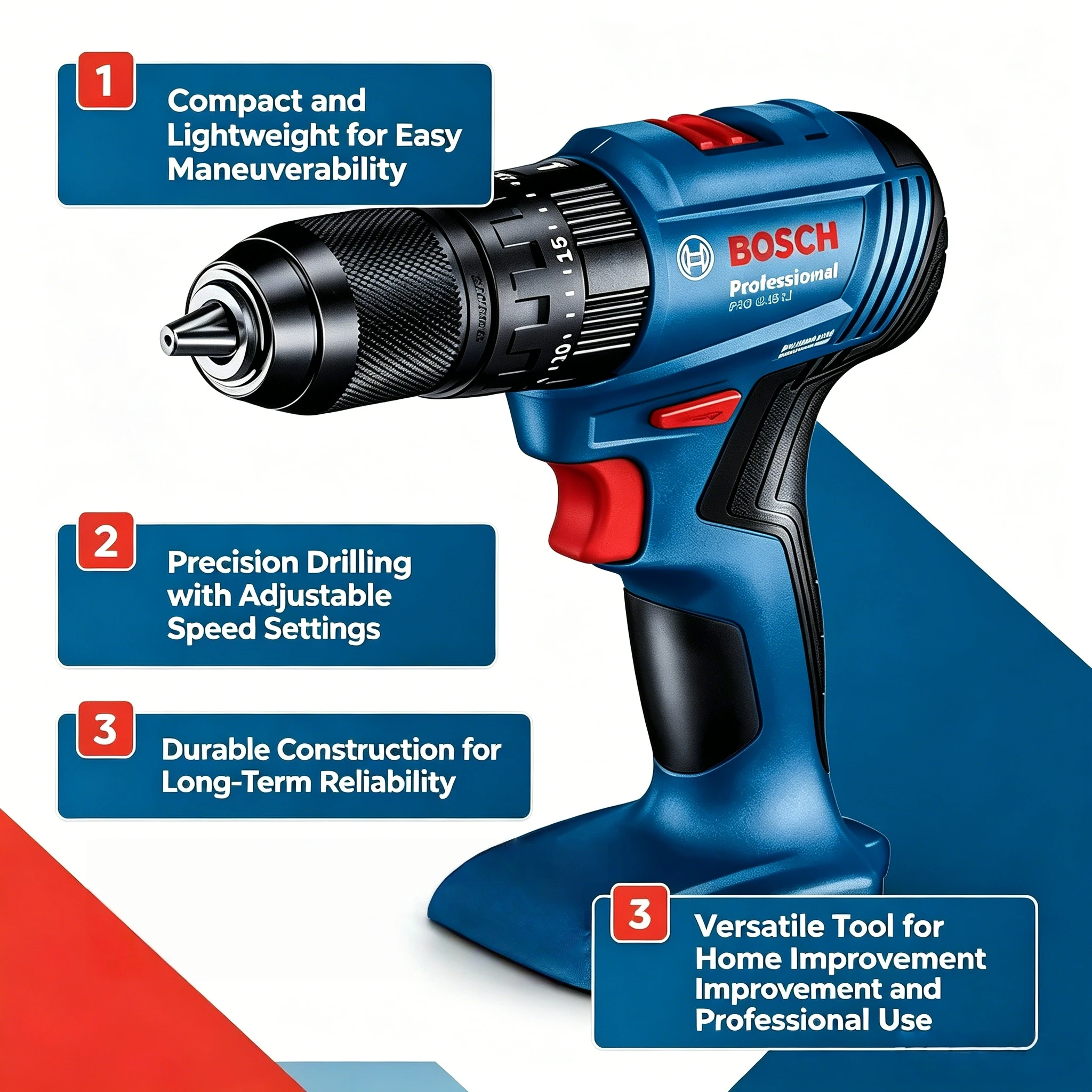 Power Tools Bosch - Аккумуляторная ударная дрель Bosch GSB 185-LI