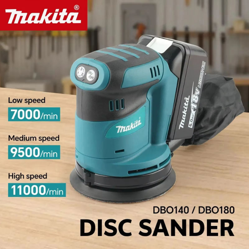Random Orbital Sander - Бесщеточная аккумуляторная эксцентриковая шлифовальная машина Makita