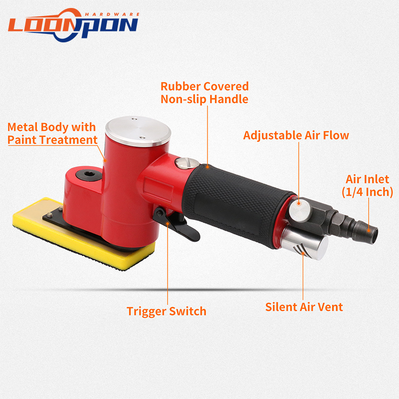 Loonpon Mini Прямая линия Пнев – обзор и цена Random Orbital Sander
