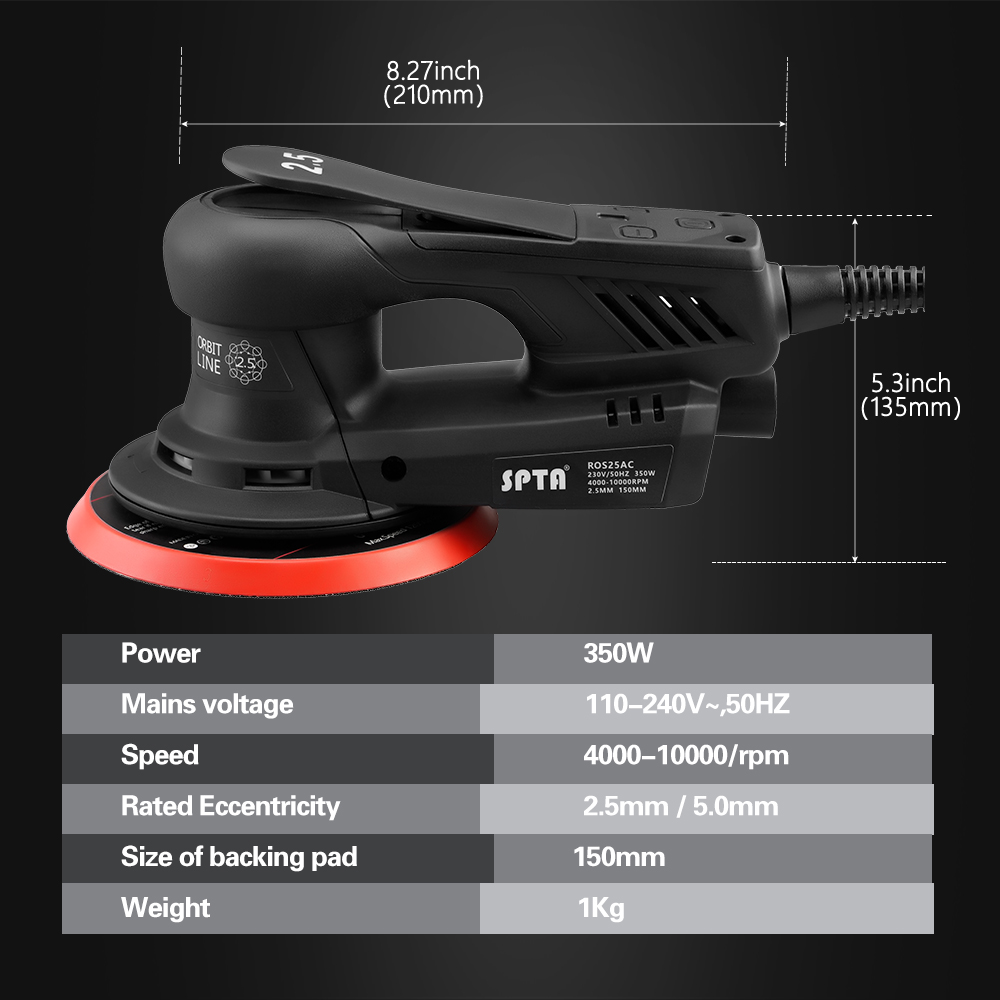 Электрошлифовальный станок SPT – обзор и цена Random Orbital Sander