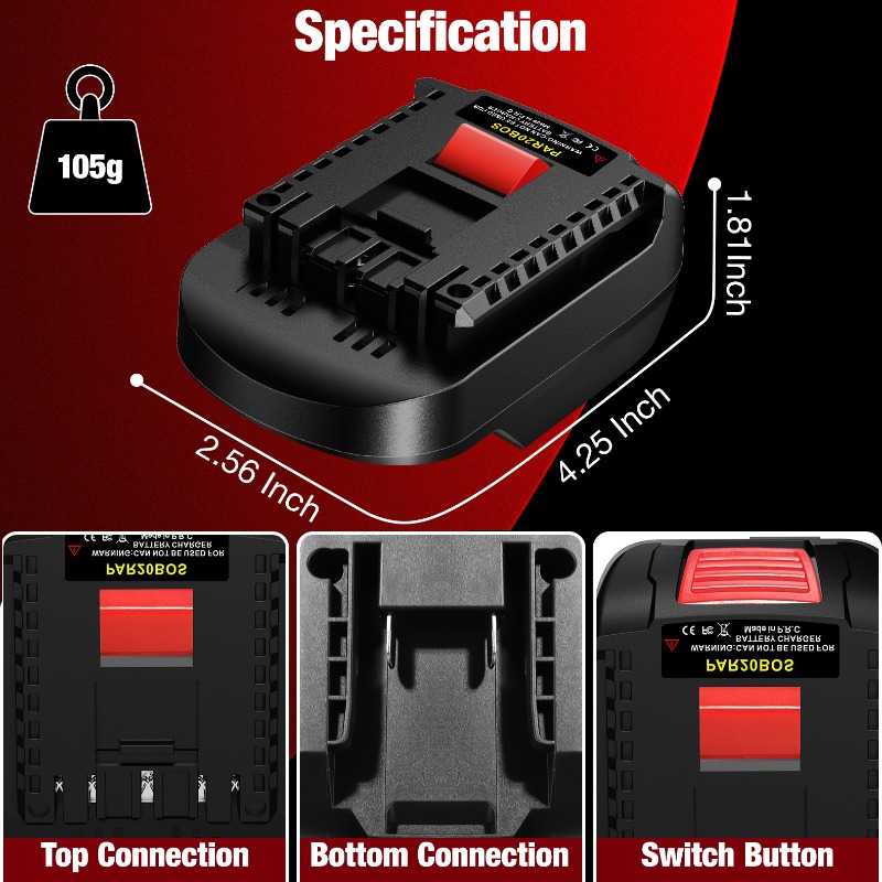 HAKSINKY PAR20BOS Адаптер акку – обзор и цена Power Tools Battery Adapter