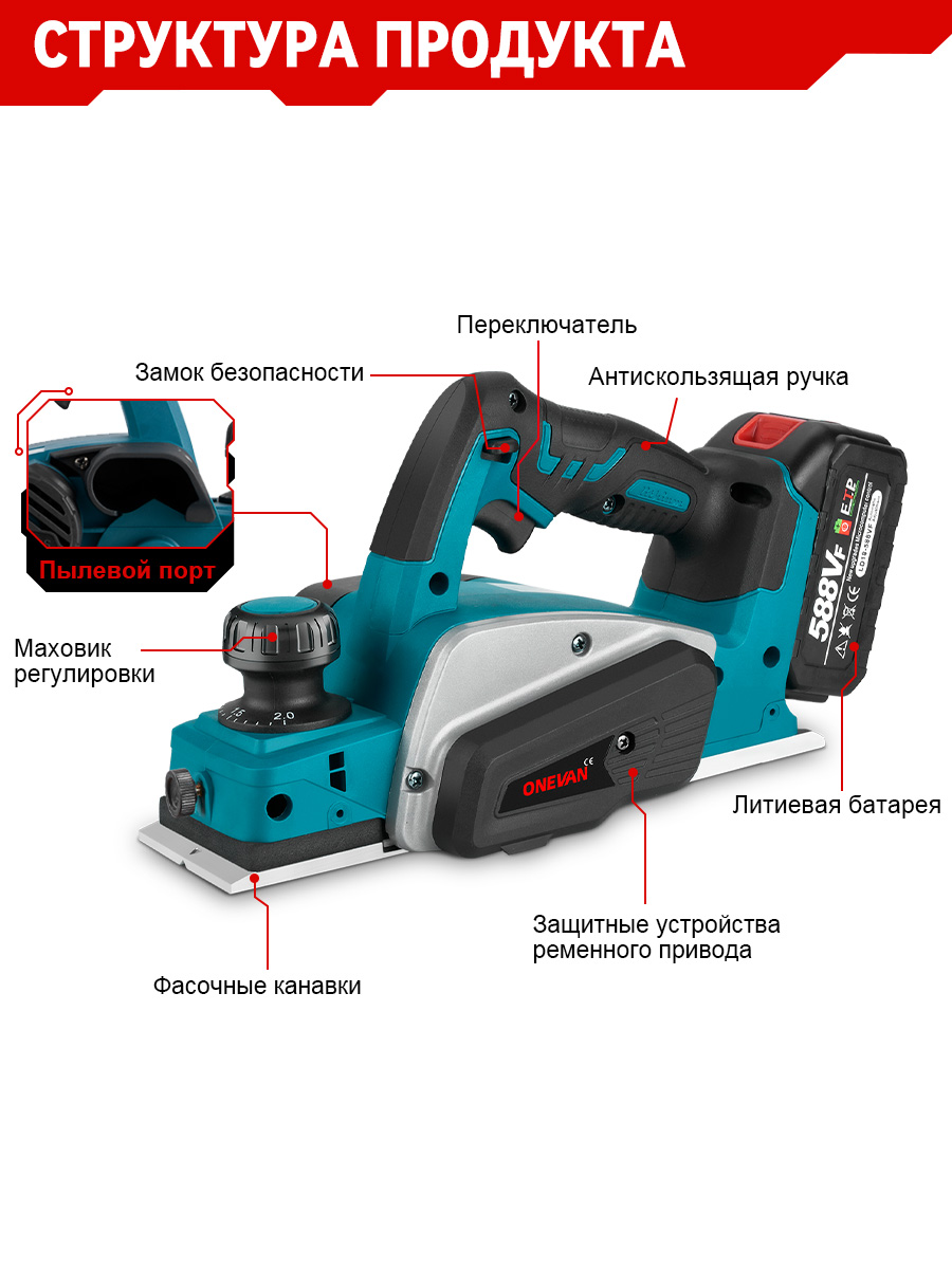 Беспроводной мини-ручной стано – обзор и цена Planer Handheld Electric