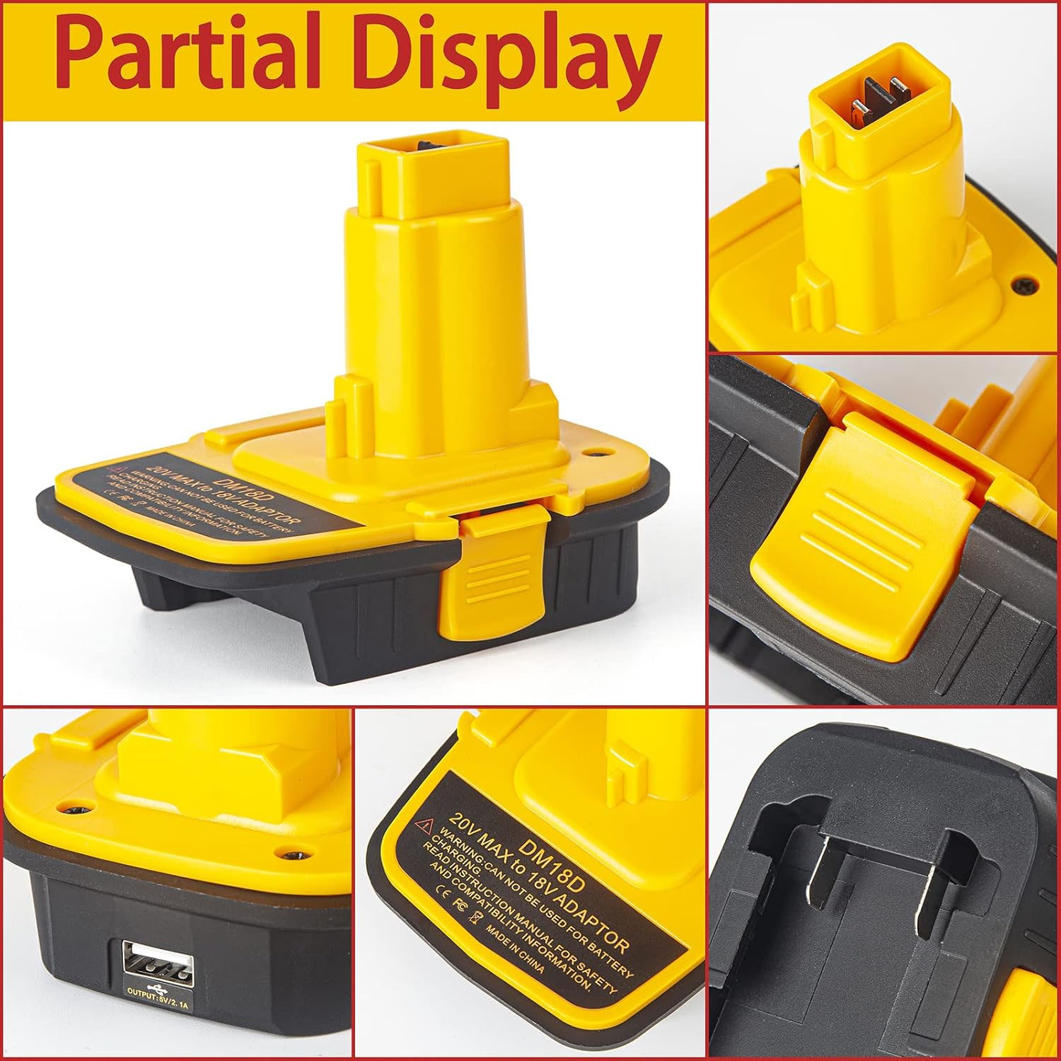 Адаптер аккумулятора DM18D с U – обзор и цена Power Tools Battery Adapter